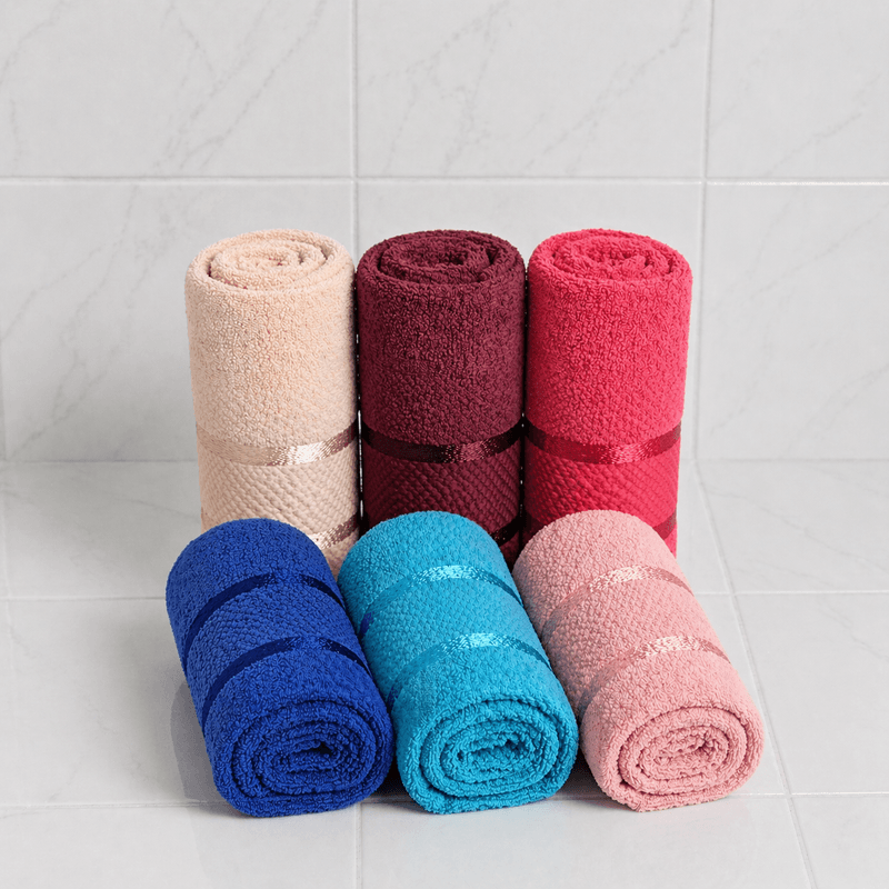 Casa si Gradina - Textile si covoare - Textile baie - Prosoape - Set 6 prosoape baie Kotonia Home, 50x90 cm, 100% bumbac, 420gmp, multicolor - 04 - Infinity.ro