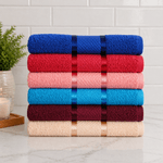 Casa si Gradina - Textile si covoare - Textile baie - Prosoape - Set 6 prosoape baie Kotonia Home, 50x90 cm, 100% bumbac, 420gmp, multicolor - 04 - Infinity.ro