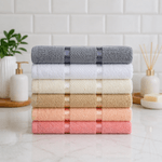 Casa si Gradina - Textile si covoare - Textile baie - Prosoape - Set 6 prosoape baie Kotonia Home, 50x90 cm, 100% bumbac, 420gmp, multicolor - 05 - Infinity.ro
