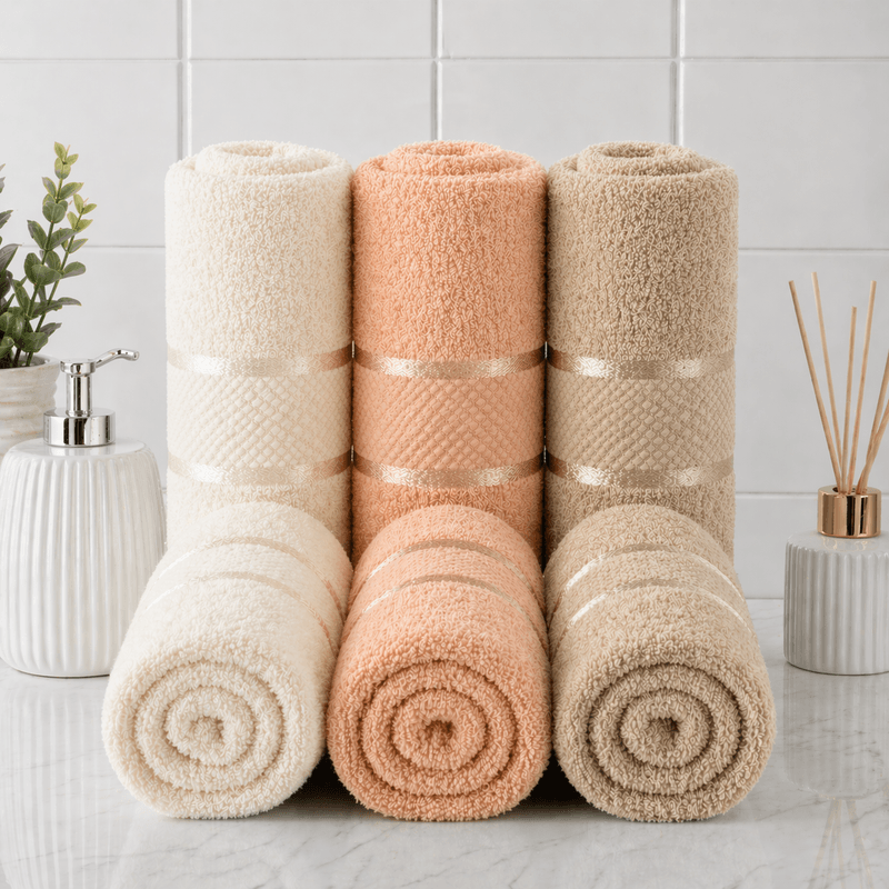 Casa si Gradina - Textile si covoare - Textile baie - Prosoape - Set 6 prosoape baie Kotonia Home, 50x90 cm, 100% bumbac, 420gmp, multicolor - 11 - Infinity.ro