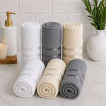 Casa si Gradina - Textile si covoare - Textile baie - Prosoape - Set 6 prosoape baie Kotonia Home, 50x90 cm, 100% bumbac, 420gmp, multicolor - 06 - Infinity.ro