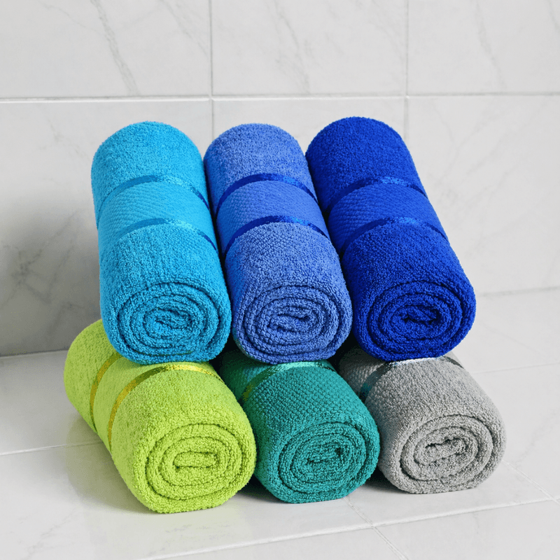 Casa si Gradina - Textile si covoare - Textile baie - Prosoape - Set 6 prosoape baie Kotonia Home, 50x90 cm, 100% bumbac, 420gmp, multicolor - 02 - Infinity.ro