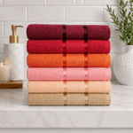 Casa si Gradina - Textile si covoare - Textile baie - Prosoape - Set 6 prosoape baie Kotonia Home, 50x90 cm, 100% bumbac, 420gmp, multicolor - 01 - Infinity.ro