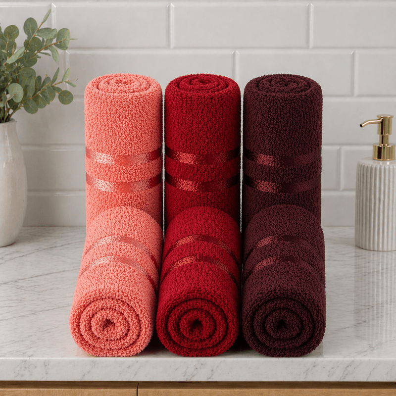 Casa si Gradina - Textile si covoare - Textile baie - Prosoape - Set 6 prosoape baie Kotonia Home, 50x90 cm, 100% bumbac, 420gmp, multicolor - 07 - Infinity.ro