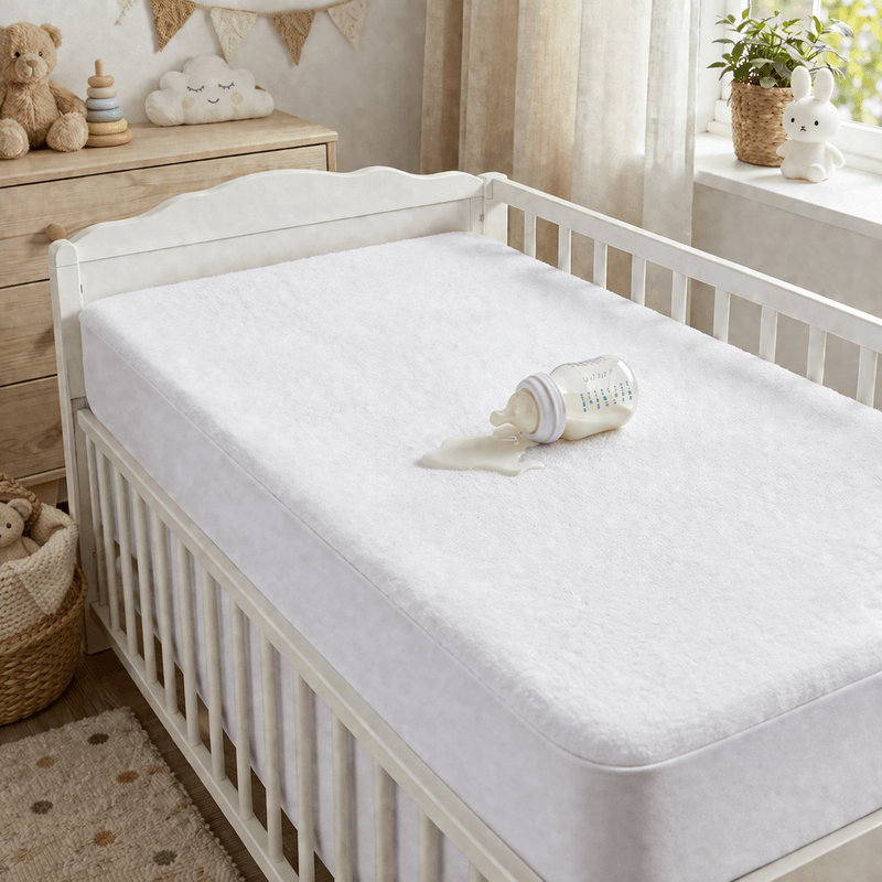 Casa si Gradina - Textile si covoare - Lenjerii de pat - Lenjerii copii - Husa patut bebe Kotonia Home, bumbac cauciucat, impermeabil, dimensiune saltea 70x140+15 cm - Infinity.ro