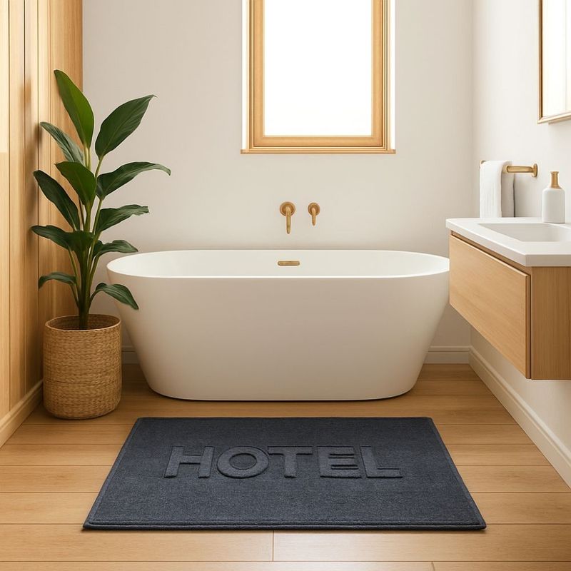 Casa si Gradina - Textile si covoare - Textile baie - Prosoape - Prosop baie pentru picioare Kotonia Home Hotel, 50x70 cm, 100% Bumbac, 50x70 cm, 850 g/mp, gri antracit - Infinity.ro