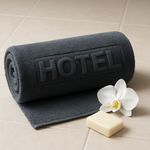Casa si Gradina - Textile si covoare - Textile baie - Prosoape - Prosop baie pentru picioare Kotonia Home Hotel, 50x70 cm, 100% Bumbac, 50x70 cm, 850 g/mp, gri antracit - Infinity.ro