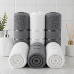 Casa si Gradina - Textile si covoare - Textile baie - Prosoape - Set 6 prosoape baie Kotonia Home, 50x90 cm, 100% bumbac, 420gmp, multicolor - 10 - Infinity.ro
