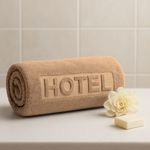 Casa si Gradina - Textile si covoare - Textile baie - Prosoape - Prosop baie pentru picioare Kotonia Home Hotel, 50x70 cm, 100% Bumbac, 50x70 cm, 850 g/mp, bej - Infinity.ro