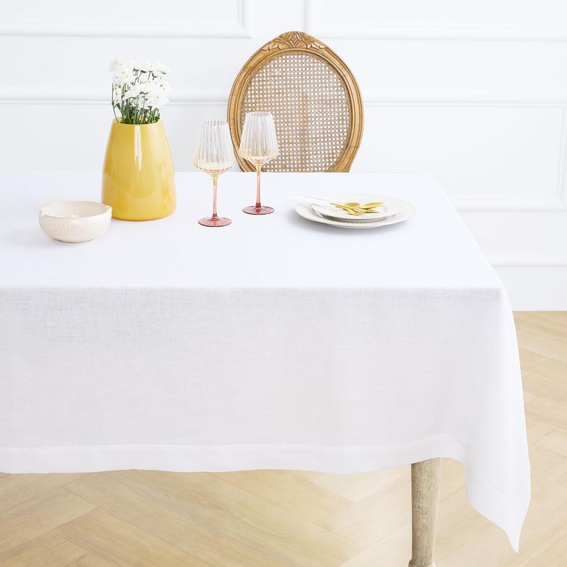 Casa si Gradina - Textile si covoare - Textile bucatarie - Fete de masa - Fata de masa Kotonia Home Hotel - Percale sanforizat, 100% bumbac, 200 gr/mp, dimensiunea 150x300 cm, alb - Infinity.ro