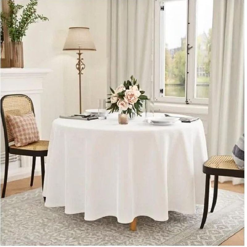 Casa si Gradina - Textile si covoare - Textile bucatarie - Fete de masa - Fata de masa Kotonia Home Hotel - Ranforce sanforizat, 100% bumbac, 180 gr/mp, rotunda cu diametrul 240 cm, alb - Infinity.ro