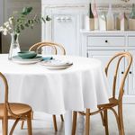 Casa si Gradina - Textile si covoare - Textile bucatarie - Fete de masa - Fata de masa Kotonia Home Hotel - creton sanforizat, 100% bumbac, 165 gr/mp, rotunda, diametrul 150 cm, alb - Infinity.ro