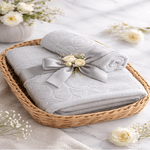Casa si Gradina - Textile si covoare - Textile baie - Prosoape - Prosop baie Kotonia Home - jacquard, 100% Bumbac, decor floral satinat, 70x140 cm, alb - 02 - Infinity.ro