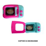 Jucarii, Copii si Bebe - Jucarii si jocuri - Jucarii de rol - Bucatarii copii - Set Interactiv de Aparate Electrocasnice de Jucarie, "Micul Bucatar", 6 Piese, Roz, EMC ONSHOP - Infinity.ro