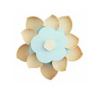Casa si Gradina - Bucatarie si vesela - Vesela si tacamuri - Platouri de bucatarie - Cutie pentru bomboane, snacks in forma de floare, 2 Nivele, 10 compartimente, Albastru-Crem - Infinity.ro