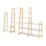 Casa si Gradina - Mobilier - Biblioteci si rafturi - Rafturi - Etajera cu 5 rafturi, alb/natural, KOEN TYP 3 - Infinity.ro
