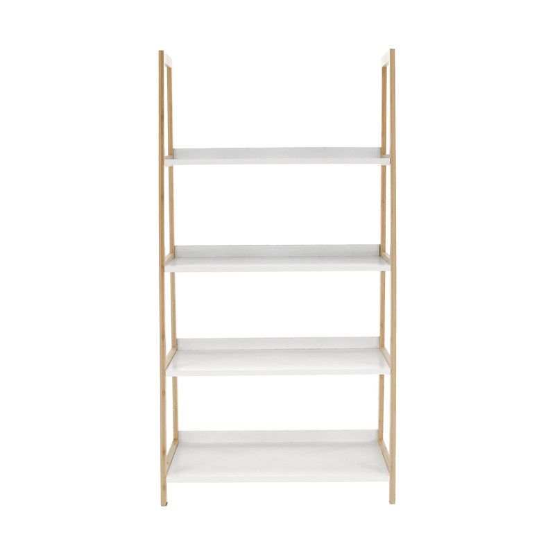 Casa si Gradina - Mobilier - Biblioteci si rafturi - Rafturi - Etajera cu 4 rafturi, alb/natural, KOEN TYP 2 - Infinity.ro