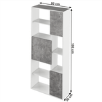 Casa si Gradina - Mobilier - Biblioteci si rafturi - Rafturi - Raft, alb / beton, ULIMI - Infinity.ro