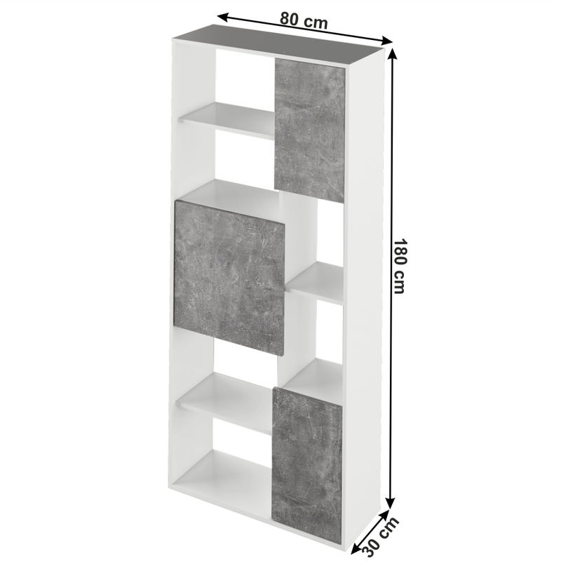 Casa si Gradina - Mobilier - Biblioteci si rafturi - Rafturi - Raft, alb / beton, ULIMI - Infinity.ro