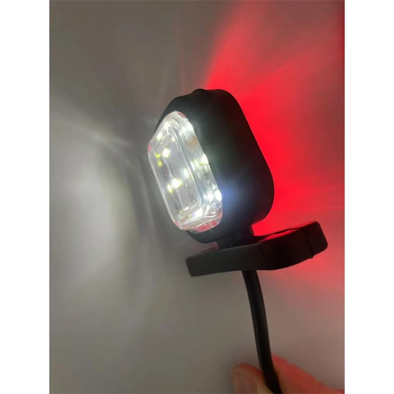 Auto si Moto - Electrice auto - Iluminare si semnalizare - Lumini ambientale - Set de 2 Lampi laterale remorca LED rosu/alb 12V-24V - Infinity.ro