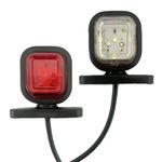 Auto si Moto - Electrice auto - Iluminare si semnalizare - Lumini ambientale - Set de 2 Lampi laterale remorca LED rosu/alb 12V-24V - Infinity.ro