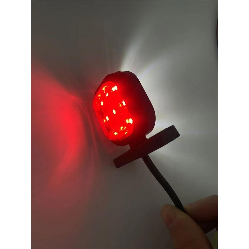 Auto si Moto - Electrice auto - Iluminare si semnalizare - Lumini ambientale - Set de 2 Lampi laterale remorca LED rosu/alb 12V-24V - Infinity.ro