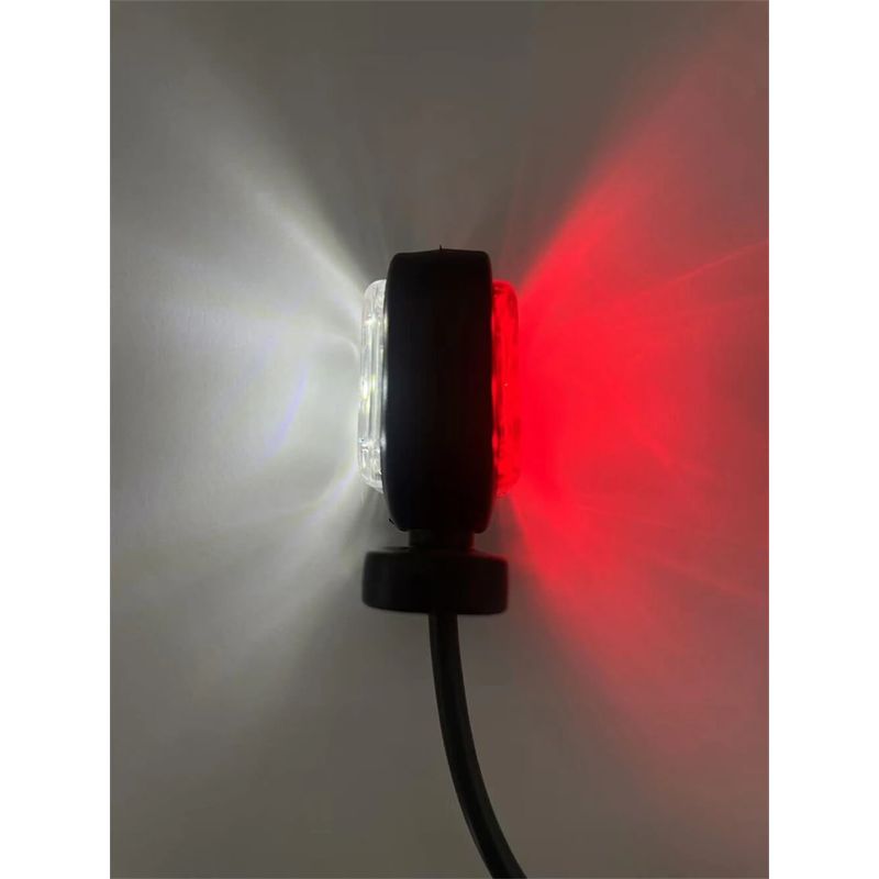 Auto si Moto - Electrice auto - Iluminare si semnalizare - Lumini ambientale - Set de 2 Lampi laterale remorca LED rosu/alb 12V-24V - Infinity.ro