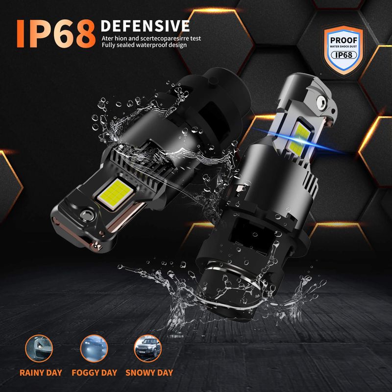Auto si Moto - Electrice auto - Iluminare si semnalizare - Becuri auto - Set de Becuri LED D2S/R Xentech Light Canbus 100W 6000K 10000LM set - Infinity.ro