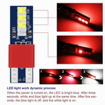 Auto si Moto - Electrice auto - Iluminare si semnalizare - Becuri auto - Set de 2 Becuri led T10 W5W Dual color ( rosu si alb ) 12V - Infinity.ro