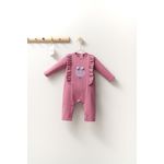 Fashion, accesorii si bijuterii - Copii - Imbracaminte copii - Body-uri copii - Salopeta cu volanase pentru bebelusi monster, tongs baby (culoare: gri, marime: 6-9 luni) - Infinity.ro