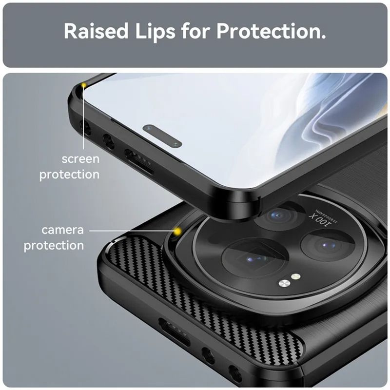 Laptop, Telefoane si Tablete - Telefoane mobile si accesorii - Accesorii Telefoane - Huse telefoane - Husa pentru Honor X5b - Techsuit Carbon Silicone - Black - Infinity.ro