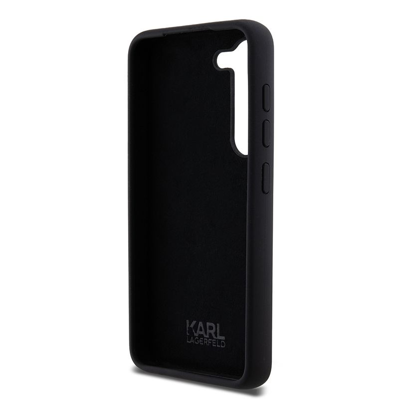 Laptop, Telefoane si Tablete - Telefoane mobile si accesorii - Accesorii Telefoane - Huse telefoane - Husa pentru Samsung Galaxy S23 - Karl Lagerfeld Silicone (KLHCS23SSMHKNPK) - Ikonik Metal Pin - Infinity.ro
