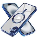 Laptop, Telefoane si Tablete - Telefoane mobile si accesorii - Accesorii Telefoane - Huse telefoane - Husa pentru iPhone 16 - Techsuit Luxury Crystal MagSafe - Deep Blue - Infinity.ro