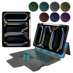 Laptop, Telefoane si Tablete - Tablete si accesorii tablete - Accesorii Tablete - Huse tablete - Husa cu Tastatura pentru iPad Pro 13 (2024) - Techsuit KeyTab Pro - Black - Infinity.ro