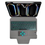 Laptop, Telefoane si Tablete - Tablete si accesorii tablete - Accesorii Tablete - Huse tablete - Husa cu Tastatura pentru iPad Pro 13 (2024) - Techsuit KeyTab Pro - Black - Infinity.ro