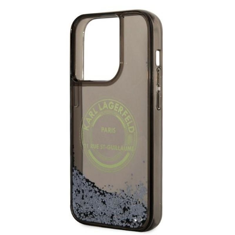 Laptop, Telefoane si Tablete - Telefoane mobile si accesorii - Accesorii Telefoane - Huse telefoane - Husa pentru iPhone 14 Pro - Karl Lagerfeld Hardcase Liquid Glitter (KLHCP14LLCRSGRK) - RSG - Infinity.ro