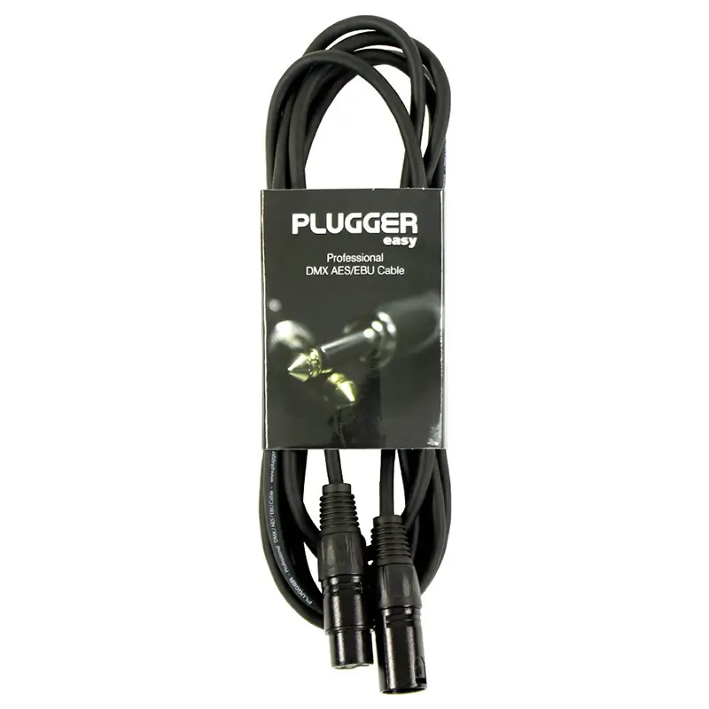 TV, Audio-Video si Foto - Accesorii TV si audio - Cabluri si adaptoare audio - Cablu audio Professional XLR 3pin DMX mama - XLR 3pin DMX tata 1.5m PLUGGER PLU CABD XF3XM3 1M50 EAS - Infinity.ro