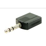 TV, Audio-Video si Foto - Accesorii TV si audio - Cabluri si adaptoare audio - Adaptor audio Professional PLUGGER Jack 6.3 tata mono - 2 x Jack 6.3 mama mono PLU ADAP JFMJMM EAS - Infinity.ro
