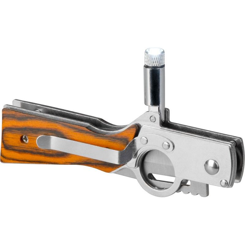 Casa si Gradina - Bucatarie si vesela - Vesela si tacamuri - Cutite si seturi de cutite - Cutit pliabil cu lanterna LED, 21 cm, multifunctional, pentru camping si pescuit, lama 9.5 cm - Infinity.ro
