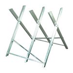 Casa si Gradina - Constructii - Scule de mana si unelte - Mese si bancuri de lucru - Capra metalica pliabila, material zincat, pentru taiat lemne, 80x80x79 cm, max 150 kg - Infinity.ro