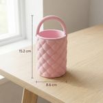 Carti si Birotica - Birotica - Accesorii de birou - Suporturi accesorii birou - Organizator Birou cu Textura Matlasata, Roz, 15 cm - Infinity.ro