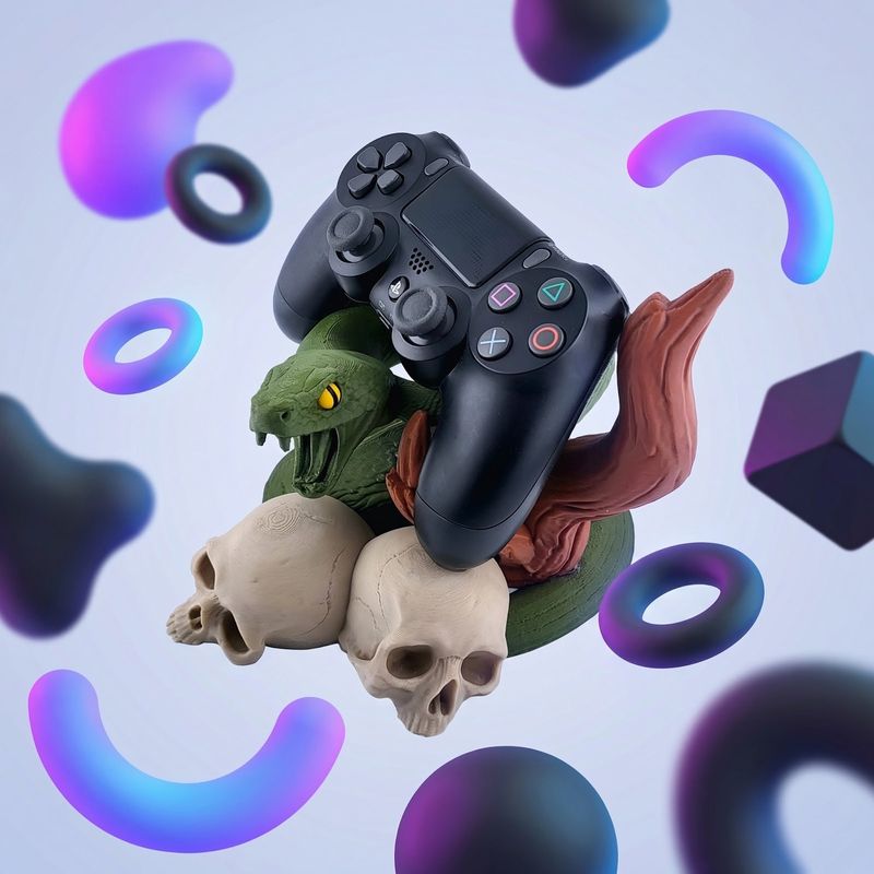 PC, gaming si accesorii - Gaming - Accesorii gaming - Accesorii console gaming - Suport decorativ pentru controller, Multicolor, 13 cm - Infinity.ro