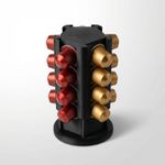 Electronice si Electrocasnice - Electrocasnice bucatarie - Preparare bauturi - Accesorii si consumabile aparate preparare bauturi - Suport Rotativ Mini pentru 20 Capsule Cafea, Negru, 11 cm - Infinity.ro