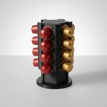 Electronice si Electrocasnice - Electrocasnice bucatarie - Preparare bauturi - Accesorii si consumabile aparate preparare bauturi - Suport Rotativ Mini pentru 20 Capsule Cafea, Negru, 11 cm - Infinity.ro
