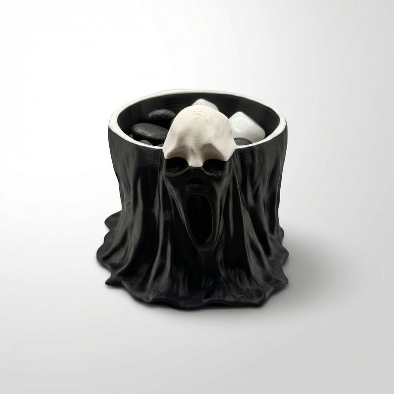 Casa si Gradina - Decoratiuni - Obiecte decorative - Vaze si boluri decorative - Bol Decorativ Spectral pentru Bomboane, Negru, 15 cm - Infinity.ro