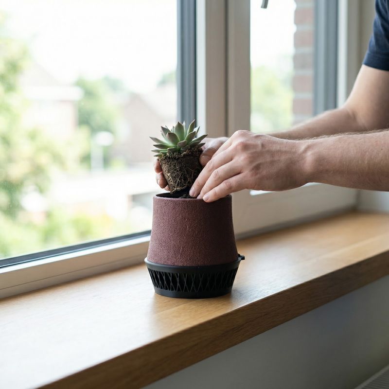 Casa si Gradina - Gradinarit si plante - Plante si ghivece - Ghivece si suporturi - Ghiveci Decorativ Minimalist cu Tavita, Negru, 12 cm - Infinity.ro
