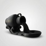 Casa si Gradina - Decoratiuni - Obiecte decorative - Accesorii decorative - Tava Decorativa Sculpturala cu Efect de Varsare, Negru, 17 cm - Infinity.ro
