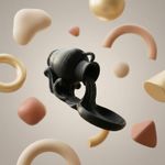 Casa si Gradina - Decoratiuni - Obiecte decorative - Accesorii decorative - Tava Decorativa Sculpturala cu Efect de Varsare, Negru, 17 cm - Infinity.ro