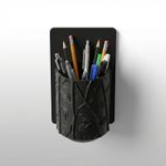 Carti si Birotica - Birotica - Accesorii de birou - Suporturi accesorii birou - Organizator de Perete Elegant cu Model Botanic, Negru, 17 cm - Infinity.ro