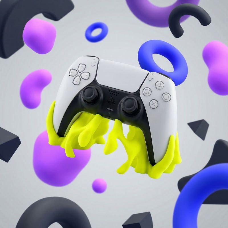 PC, gaming si accesorii - Gaming - Accesorii gaming - Accesorii console gaming - Suport pentru Controller, Verde Neon, 20 cm - Infinity.ro